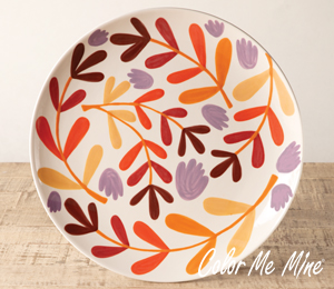 Woodbury Fall Floral Charger