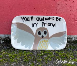 Woodbury Owl Plate
