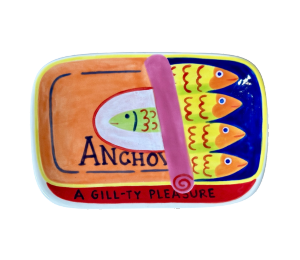 Woodbury Anchovies App Plate