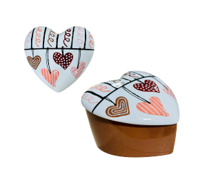 Woodbury Heart Slanted Box